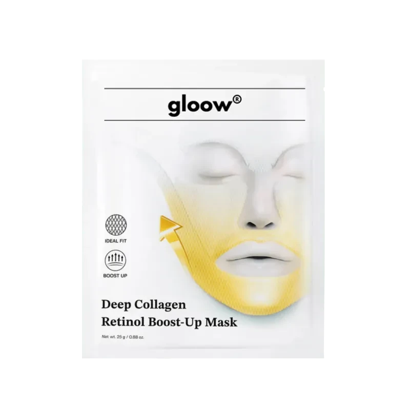 A package of gloow Deep Collagen Retinol Boost-Up Mask.