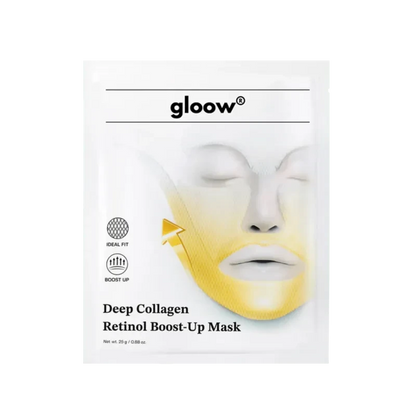 A package of gloow Deep Collagen Retinol Boost-Up Mask.